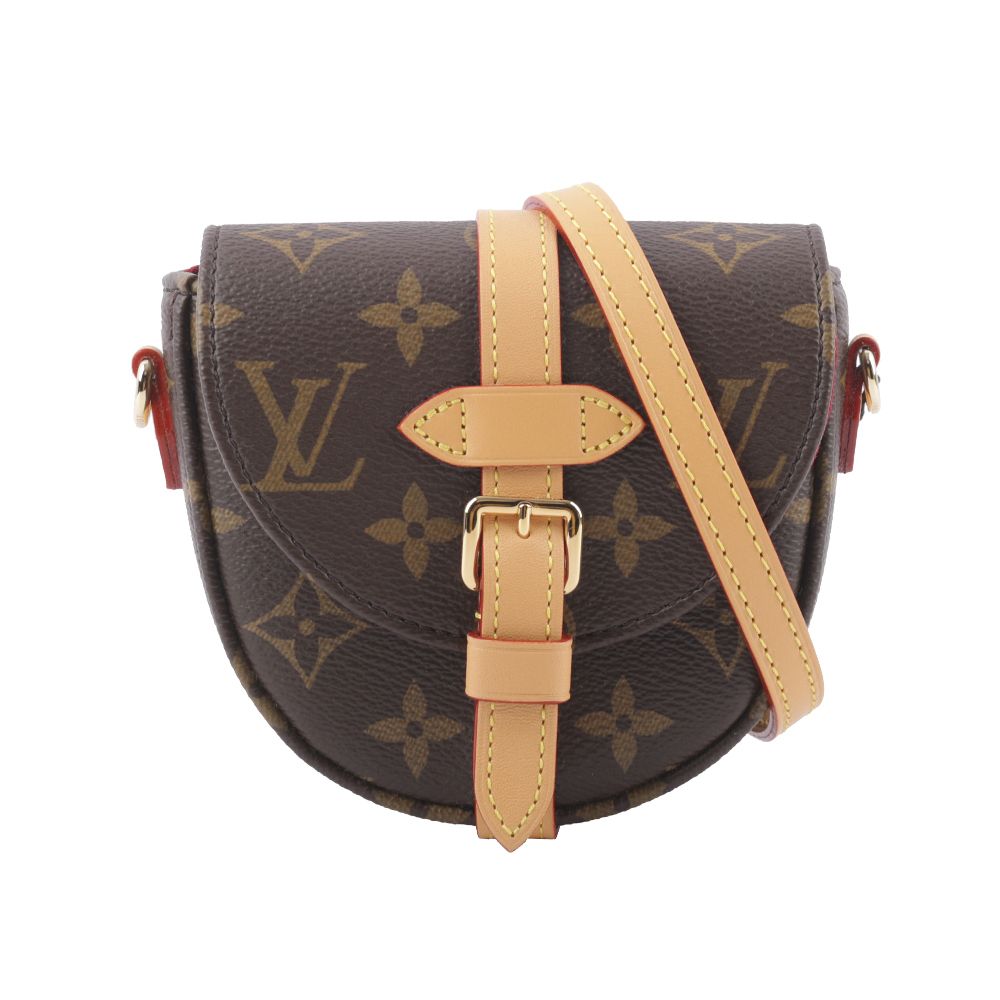 【Louis Vuitton】Chantilly Monogram 帆布及牛皮馬鞍斜背包(Micro) M46643/平行輸入