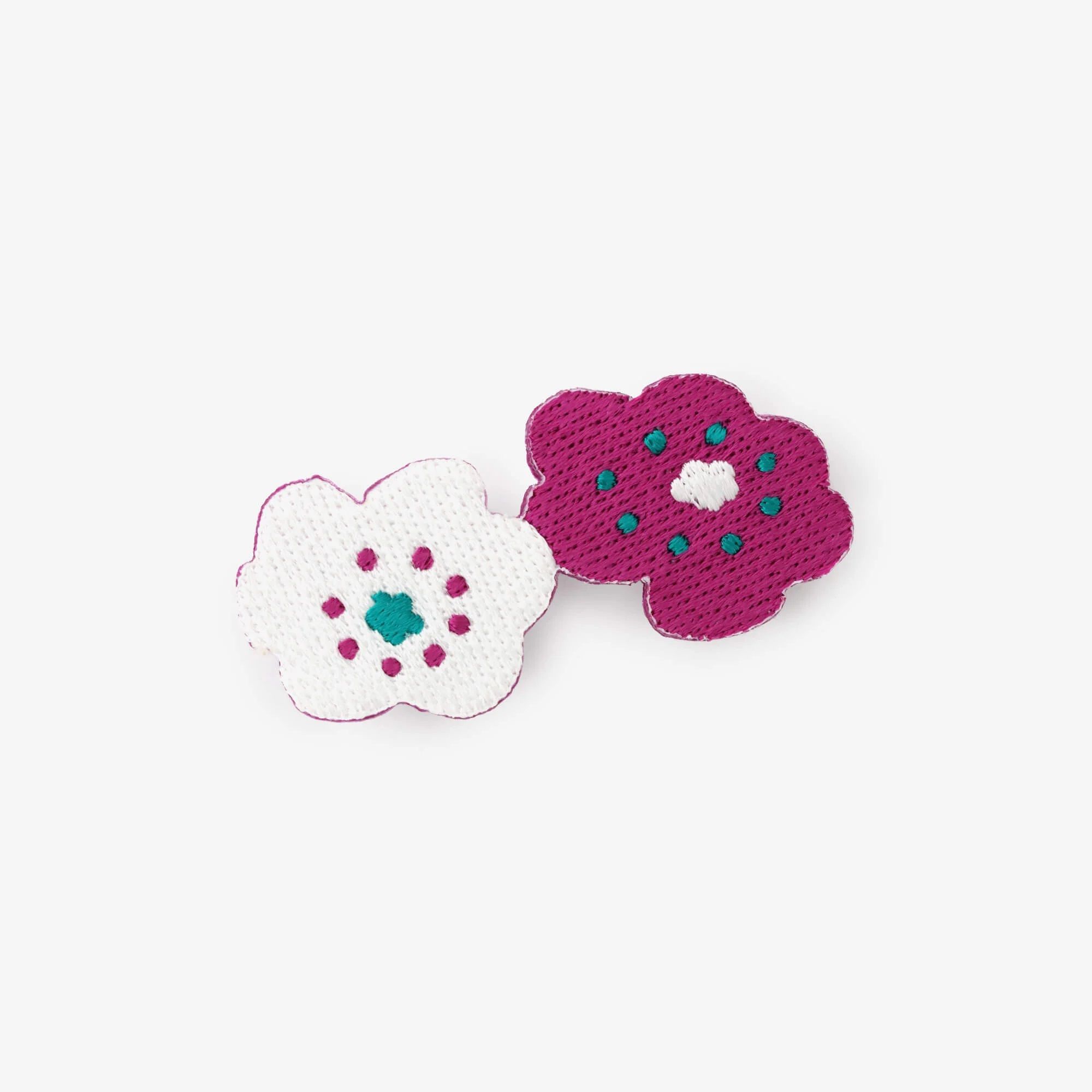 日本 SOU．SOU 刺繡胸章/ ほほえみ 中紅