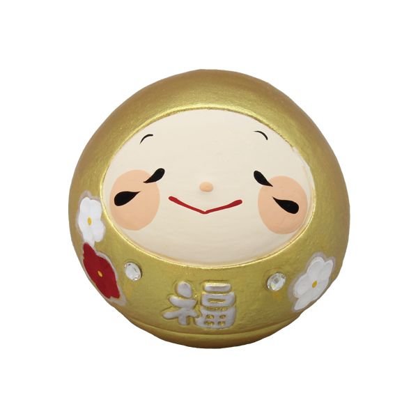 金光喜氣✦龍虎堂 圓滾滾微笑不倒翁擺飾/ Gold