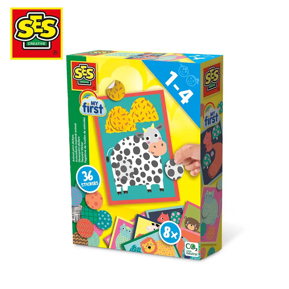 SES Creative DIY手作系列動物認知貼貼樂/ 14485