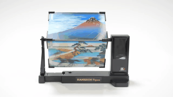 日本 GRAPAC 動動明信片/ 冨嶽三十六景/ 凱風快晴＋山下白雨