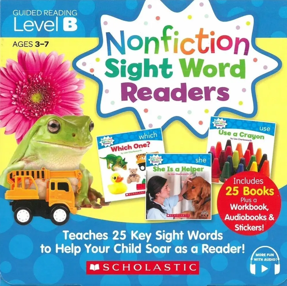 Nonfiction Sight Word Readers Level B (附StoryPlus/貼紙/25冊合售)