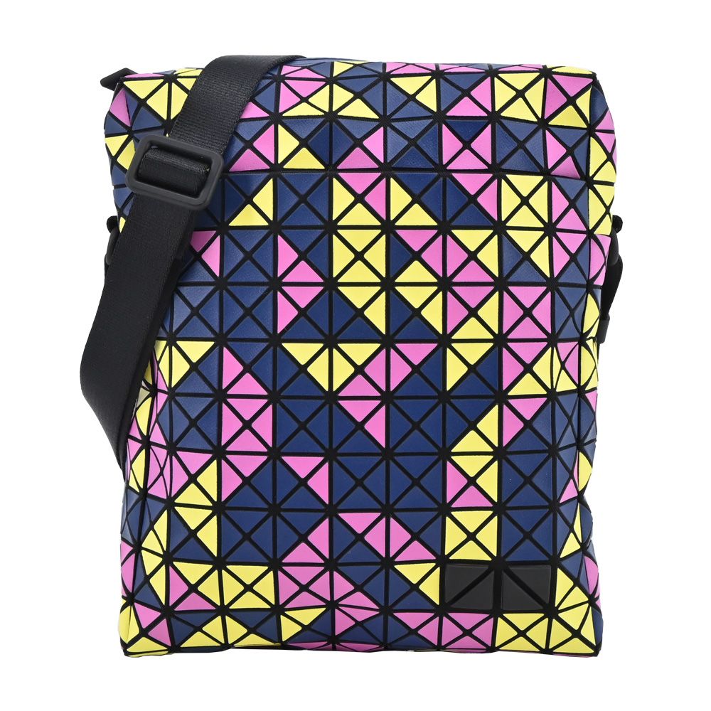 ISSEY MIYAKE 三宅一生 BAOBAOVOYAGER 三色混搭斜背包(多色選)/平行輸入/ 海軍藍