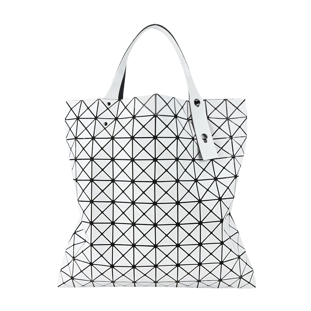 ISSEY MIYAKE 三宅一生 BAOBAO 10x10亮面肩背包-白/平行輸入