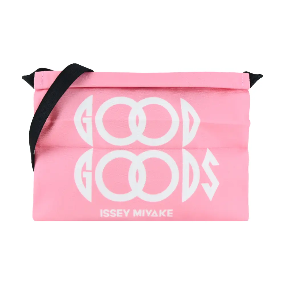 ISSEY MIYAKE 三宅一生 GG系列輕巧斜背包/平行輸入/ 粉紅