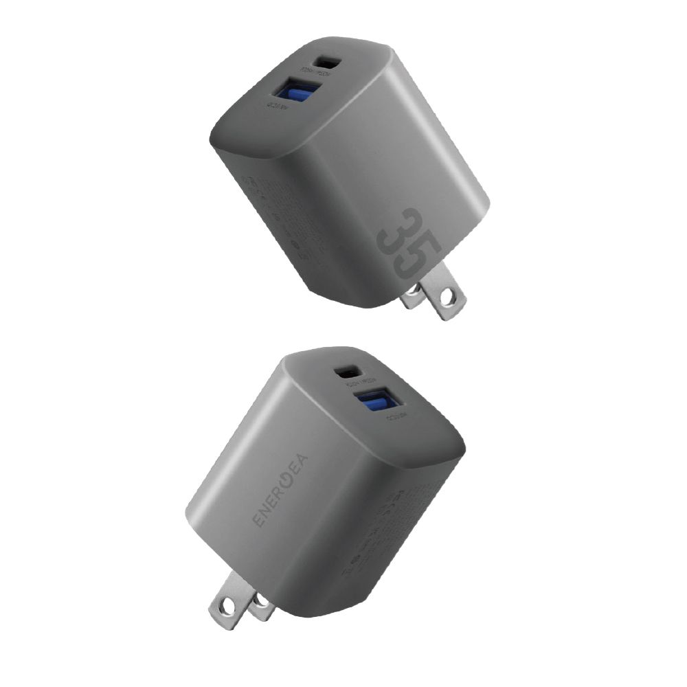 ENERGEA  Ampcharge 35W GaN 雙孔快充電源供應器 PD快充 + QC3.0 充電頭