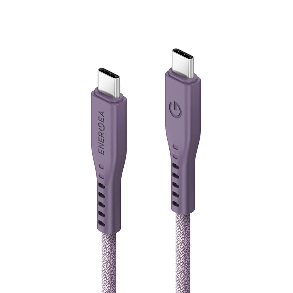 ENERGEA  Flow 快充傳輸線 USB-C to USB-C 紫色