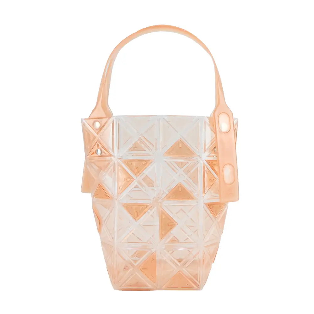 ISSEY MIYAKE 三宅一生 BAOBAO DAZZLE 4x4透明手提袋(多色選)/平行輸入/ 橘