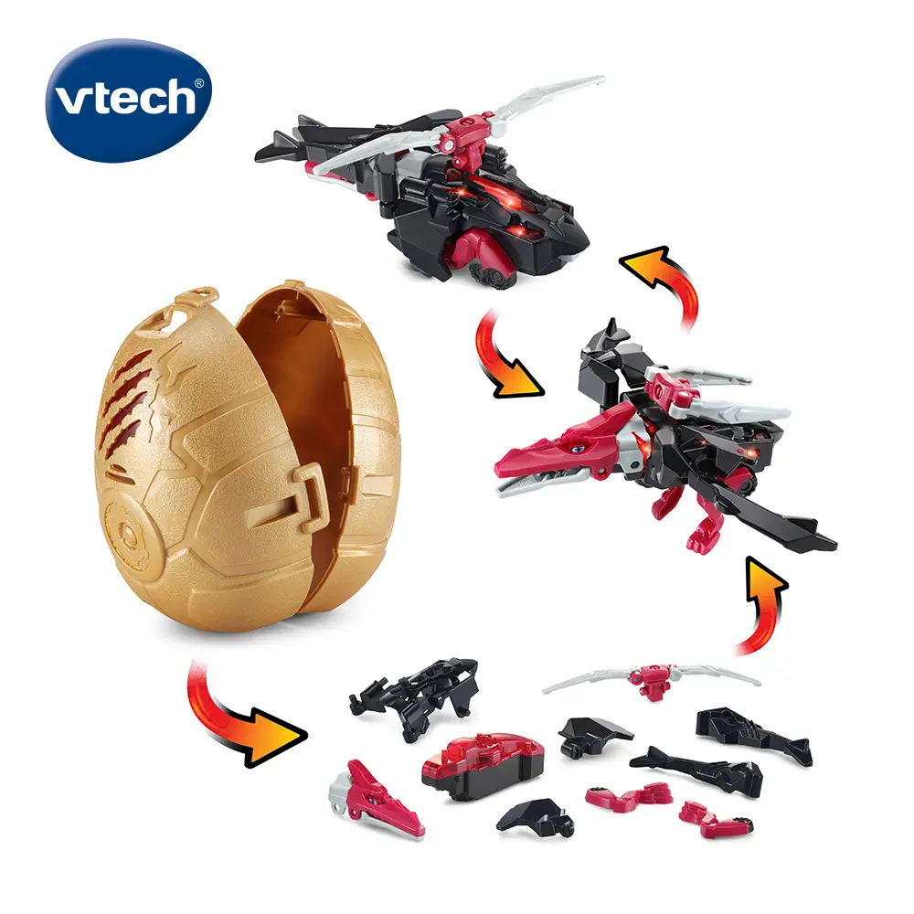 vtech 3合1聲光DIY變形恐龍車/ 翼龍