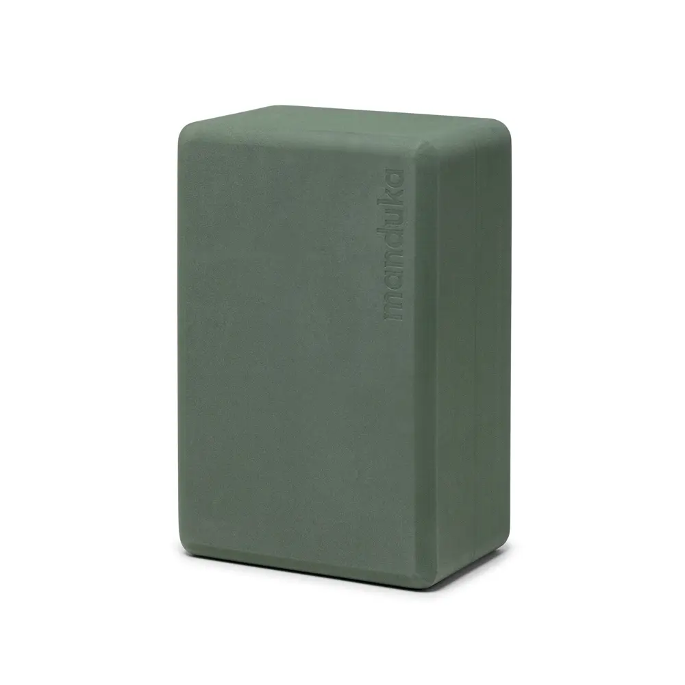 【Manduka】Recycled Foam Block 環保瑜珈磚 50D - Sage (單顆販售、EVA瑜珈磚)