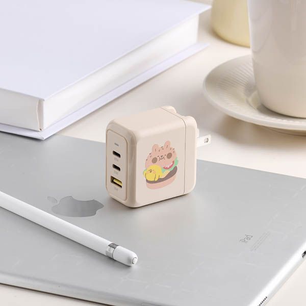 【HaoO】65W 三孔好攜帶氮化鎵充電頭