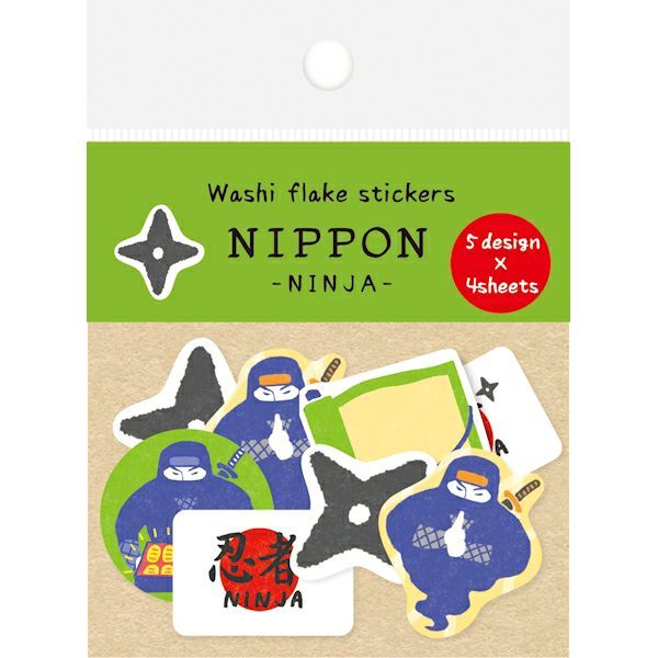 日本 Wa-Life Nippon 系列 單張貼紙包/ 忍者