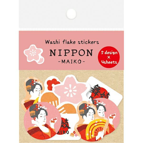 日本 Wa-Life Nippon 系列 單張貼紙包/ 舞妓