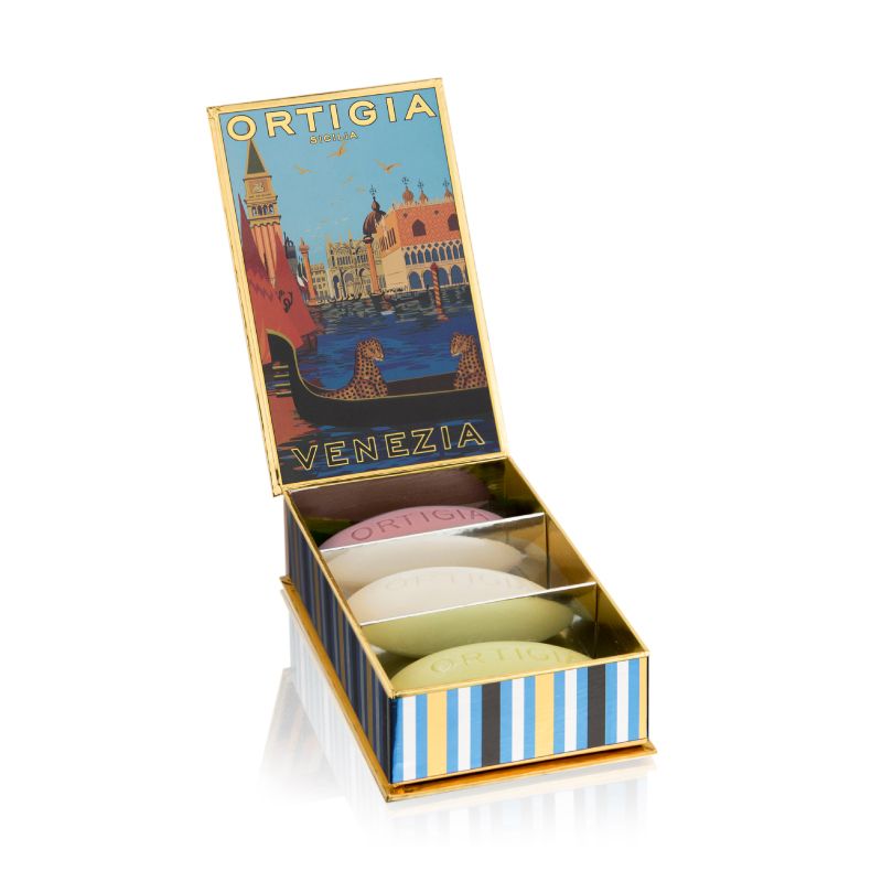 ORTIGIA SICILIA 肥皂組3x40g/ Venezia City(Fico D'india,Florio,Bergamotto)