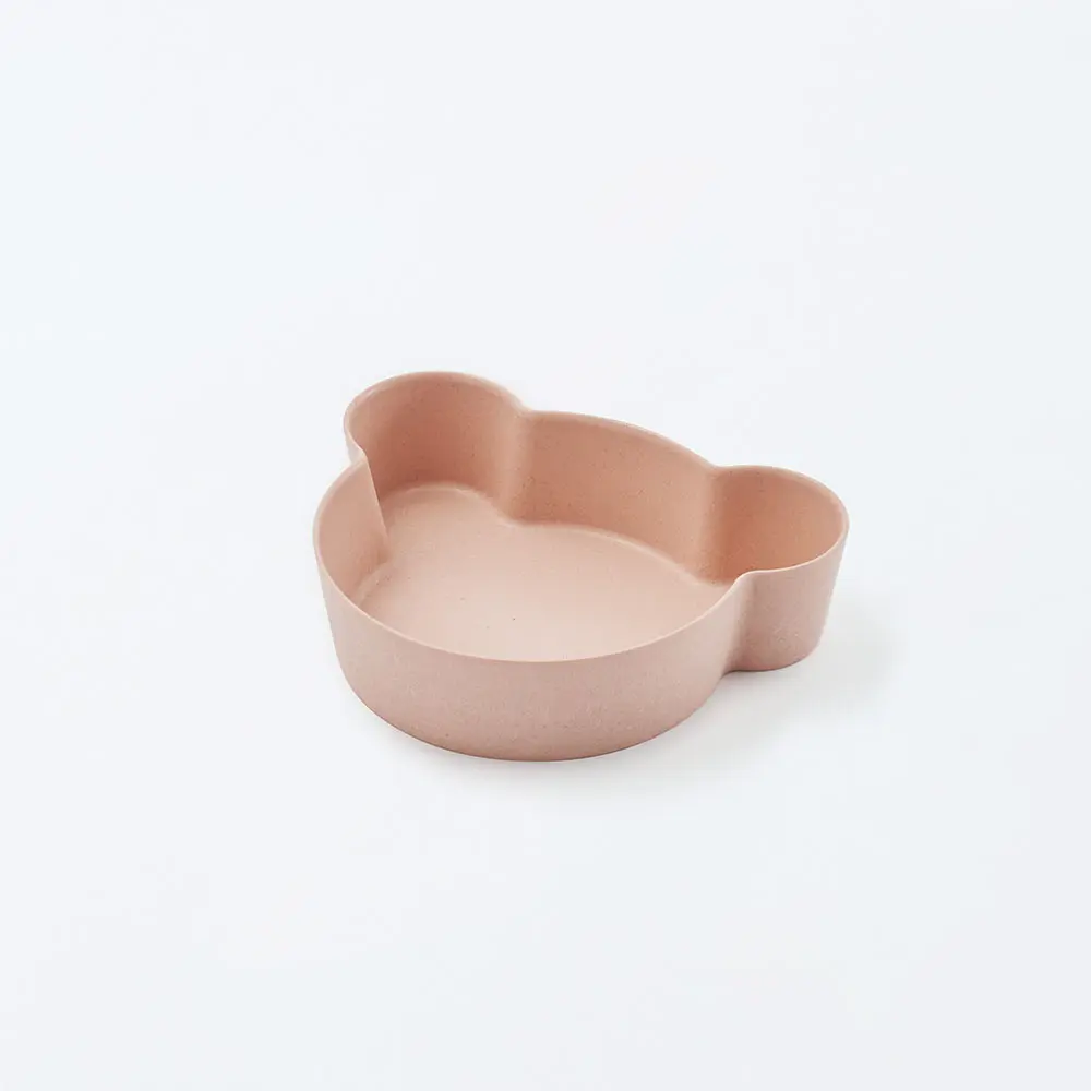 Tak BIO Kids Dish 抗菌小熊淺碗點心碗/ 粉