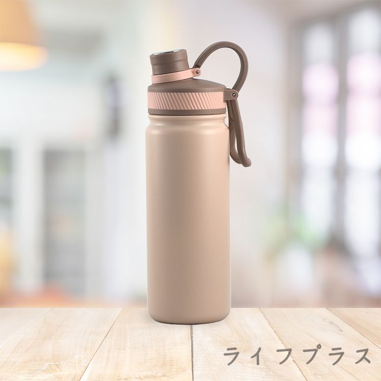 VACUUM陶瓷塗層304不鏽鋼真空保溫瓶-700ml-1支/ 櫻花粉
