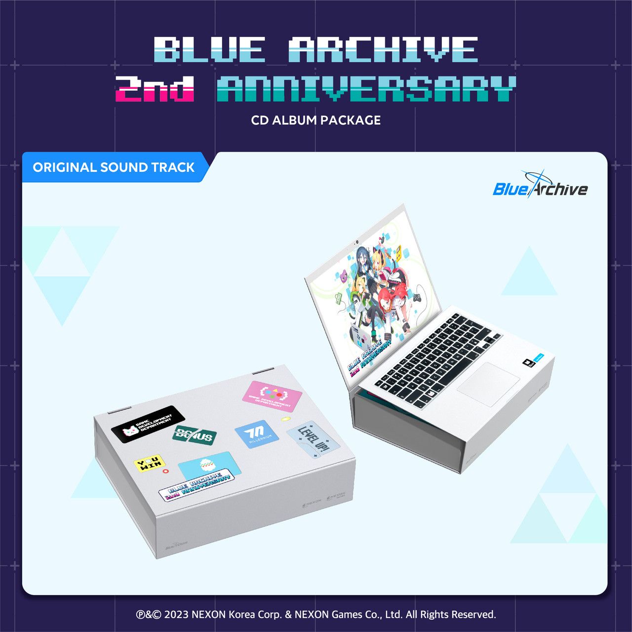 蔚藍檔案 BLUE ARCHIVE 2nd ANNIVERSARY 遊戲原聲帶 (韓國進口CD Ver.)