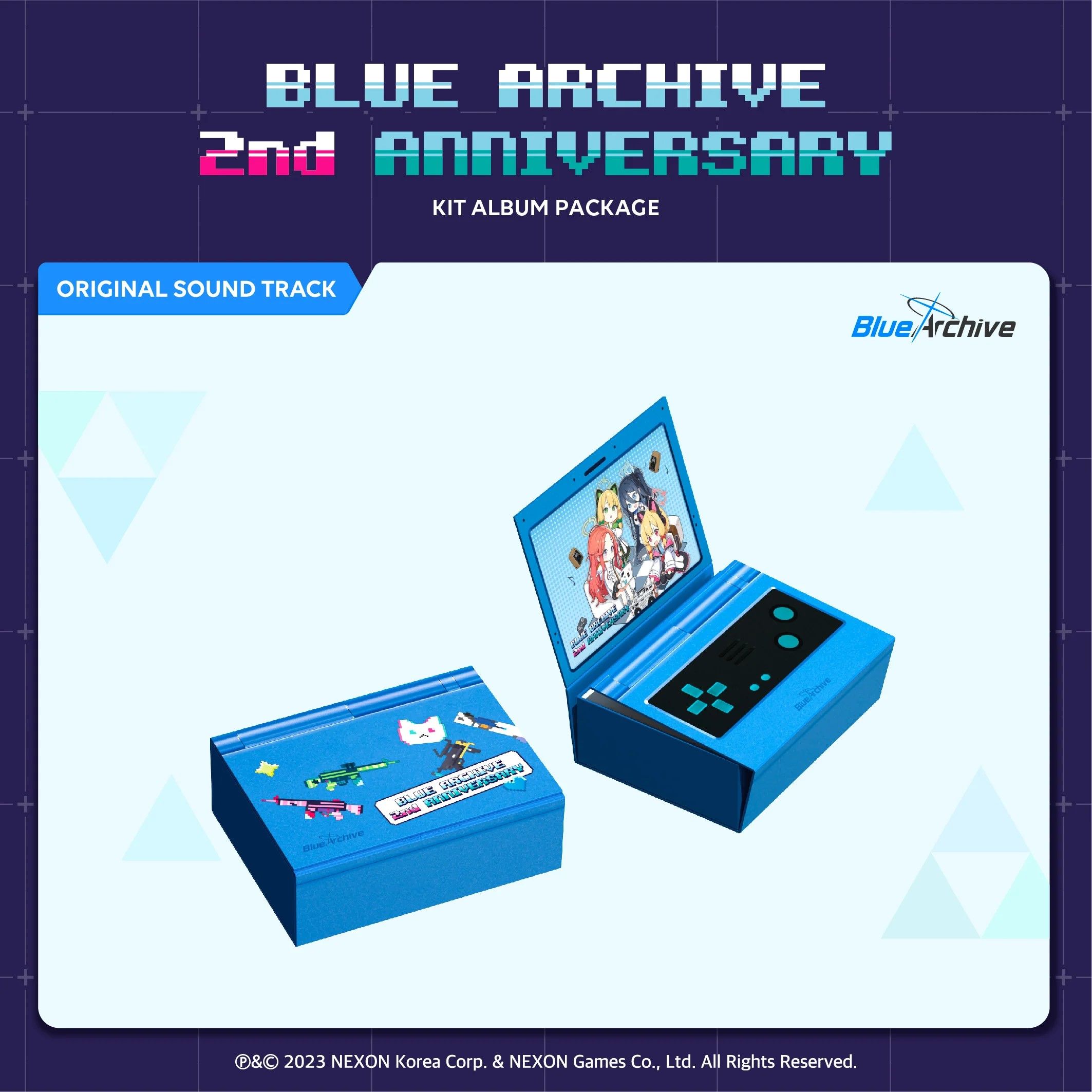 蔚藍檔案 BLUE ARCHIVE 2nd ANNIVERSARY 遊戲原聲帶 (韓國進口KIT Ver.)