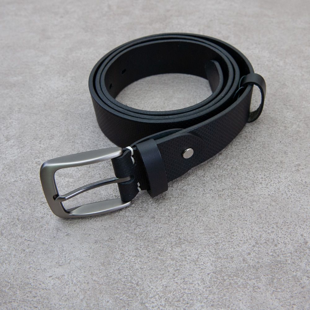 Be Two 壓紋皮帶 38mm 腰帶/ 壓紋黑色L號【適用35吋至40吋】/ C款