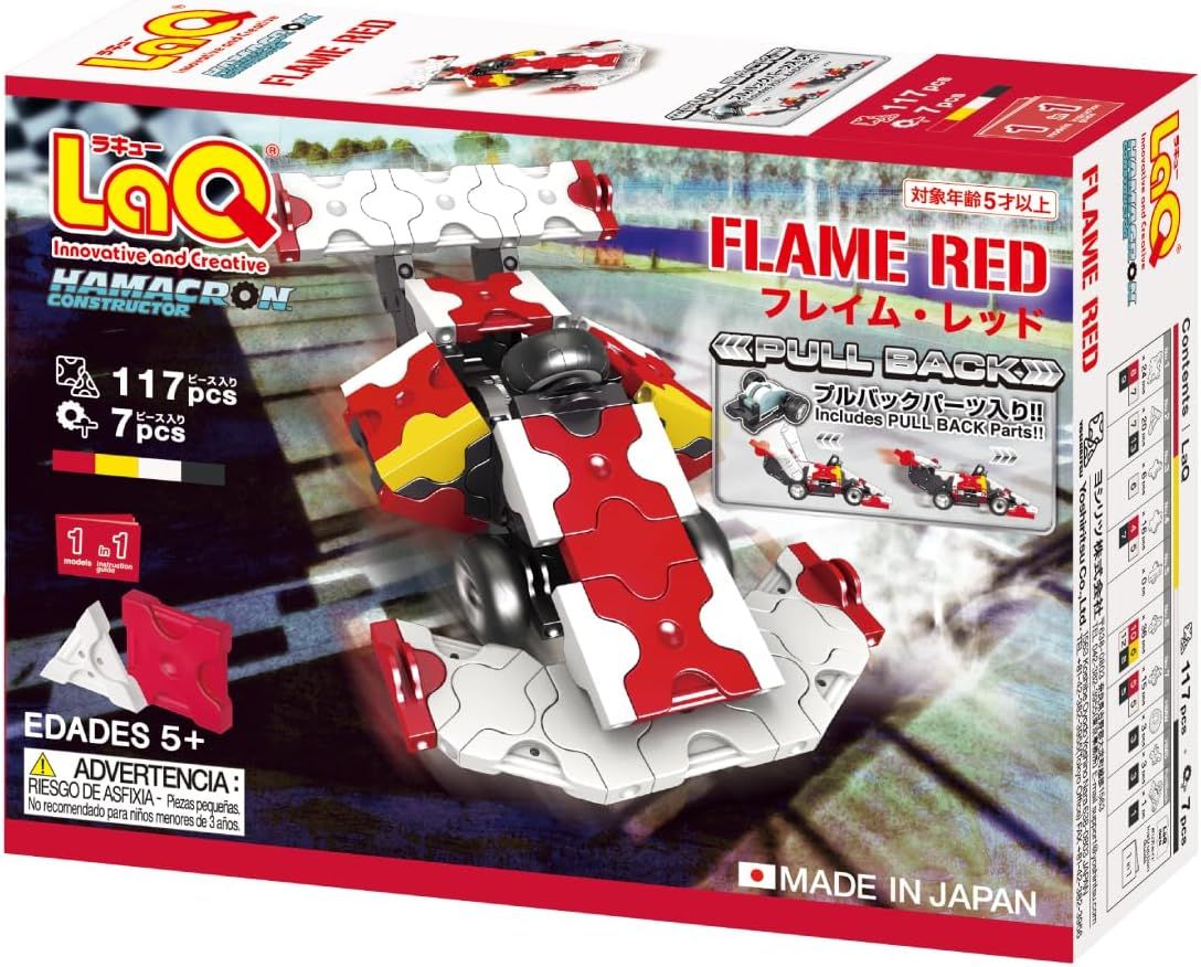 LaQ迴力車/ 紅焰/ 117pcs+7pcs