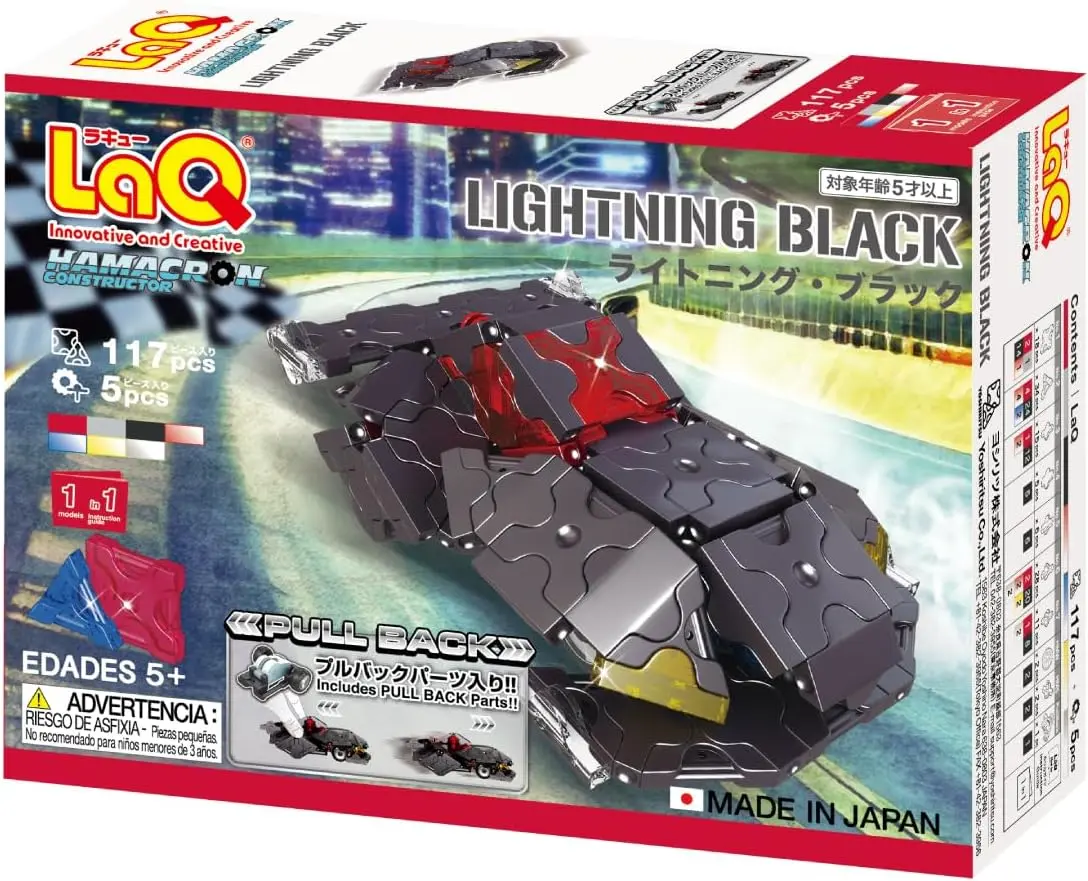 LaQ迴力車/ 黑閃/ 117pcs+5pcs
