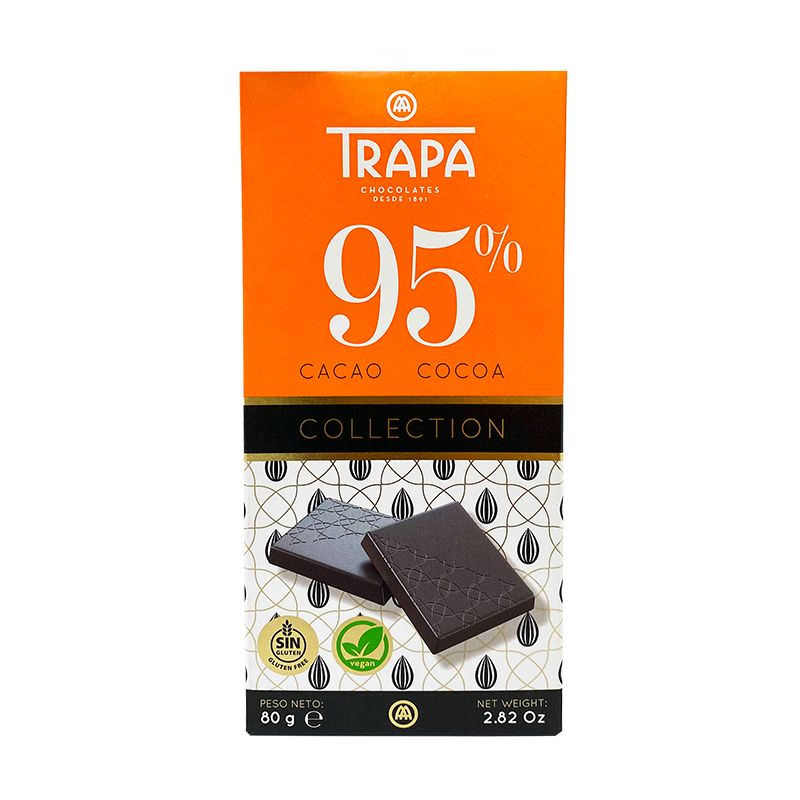 TRAPA精選95%黑巧克力片