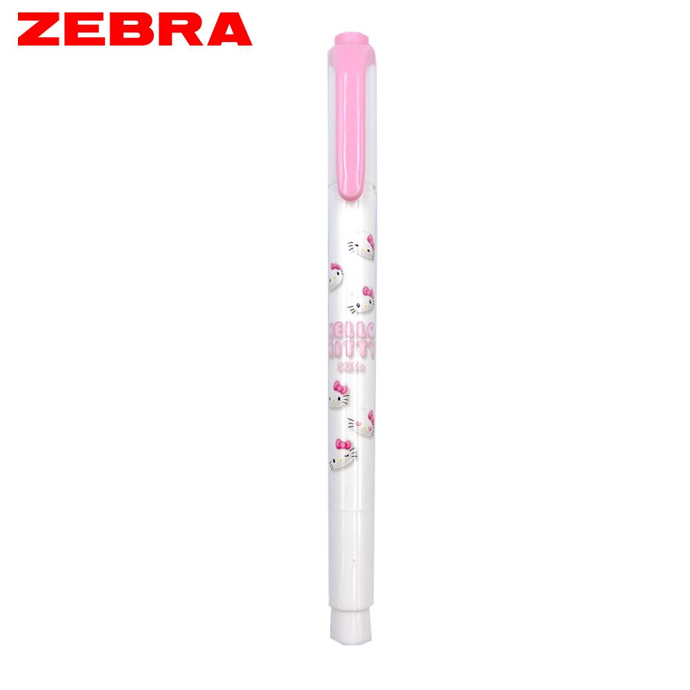ZEBRA MILDLINER雙頭柔性螢光筆/ HELLO KITTY 50週年限量版/ 粉紅