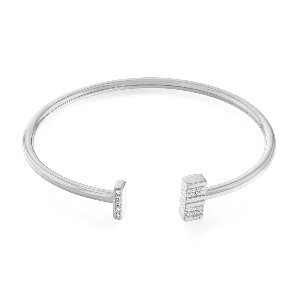 Calvin Klein CK Minimalistic Metals 簡約造型手環-銀 35000367