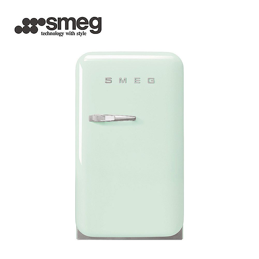 【SMEG】義大利彩色復古迷你冰箱34L-粉綠色(FAB5RPG3TW)