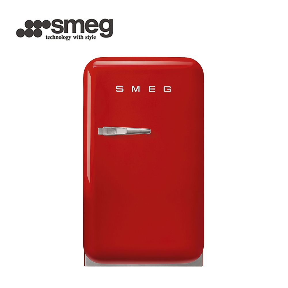 【SMEG】義大利彩色復古迷你冰箱34L-魅惑紅(FAB5RRD3TW)