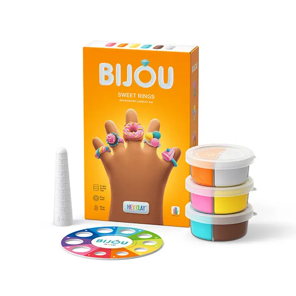 Hey Clay智塑輕黏土/ 手作戒指組/ 5件組/ 甜心