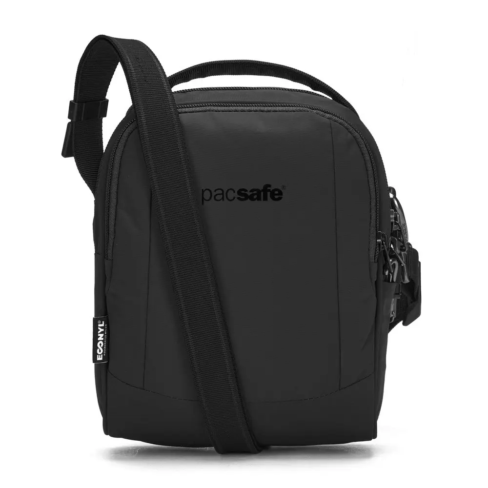 Pacsafe｜Metrosafe LS100 五大專利防盜 都市斜背包 側背包 3L /ECONYL® Fabric黑色