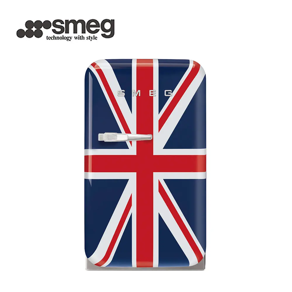 【SMEG】義大利彩色復古迷你冰箱34L-英國國旗(FAB5RDUJ3TW)