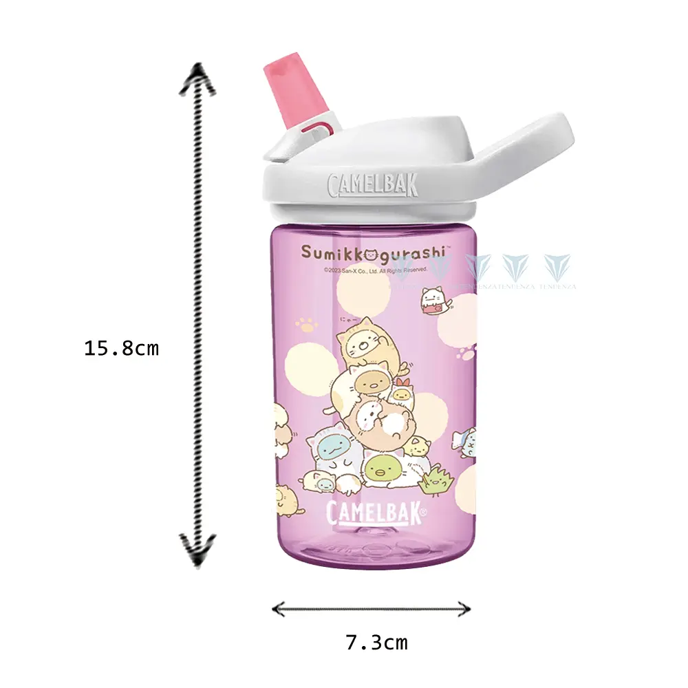 【CamelBak】CBSMUSG00408 400ml eddy+兒童吸管運動水瓶RENEW 貓貓喵喵