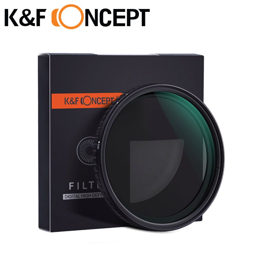 K&F CONCEPT 可調式減光鏡 55mm Nano-X ND8-ND128防水抗污 日本AGC鏡片KF01.1455