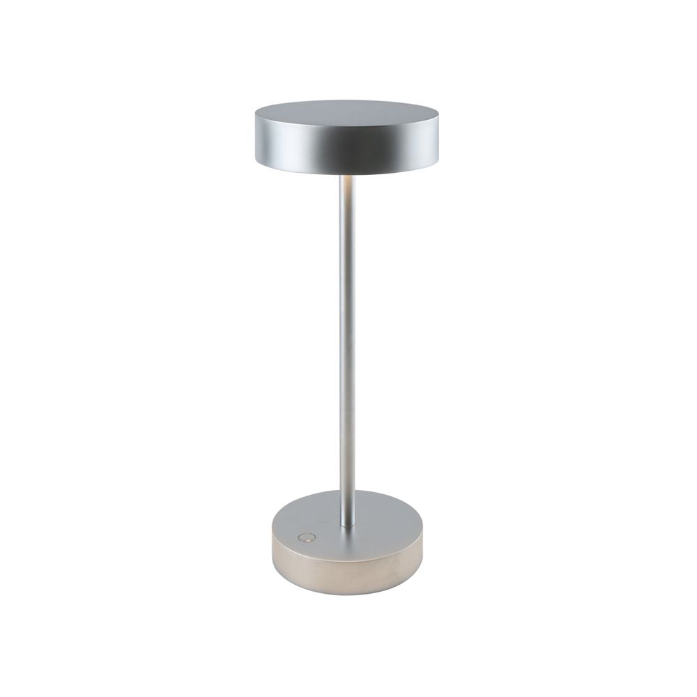 義大利UBIQUA Standy 輕奢工業風USB充電式檯燈(大款)-星河銀