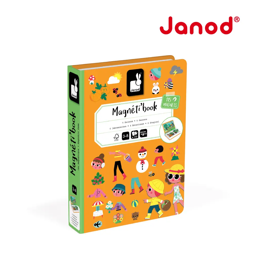 Janod磁鐵遊戲書/ 四季