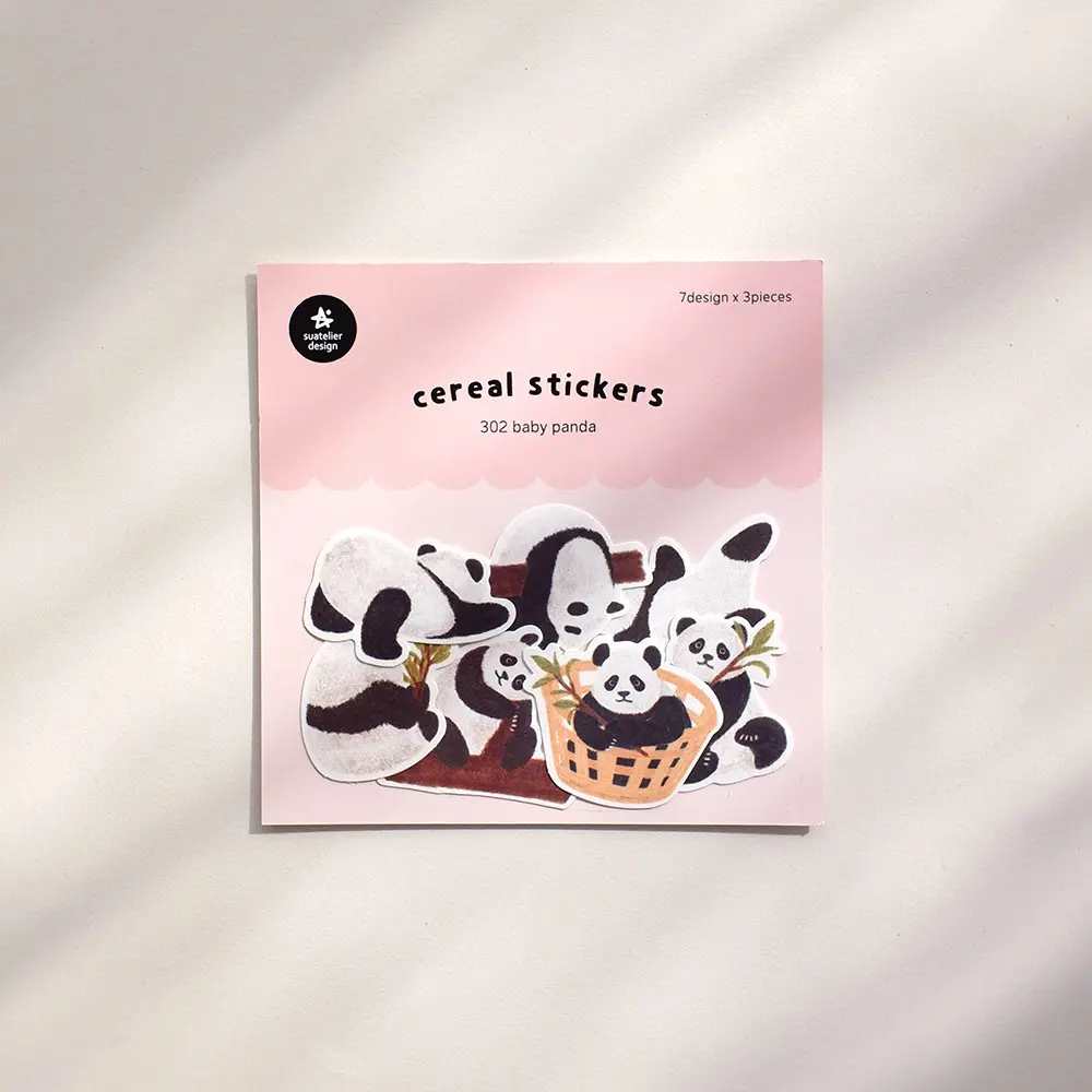 suatelier貼紙包/ 熊貓寶寶/ ＃302