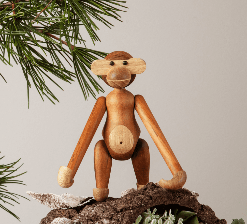 Kay Bojesen Monkey Small 木頭小猴(柚木)