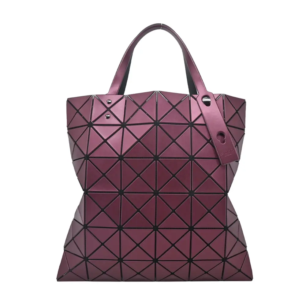 ISSEY MIYAKE 三宅一生 BAOBAO金屬光6X6手提包(多色選)/平行輸入/ 紫紅