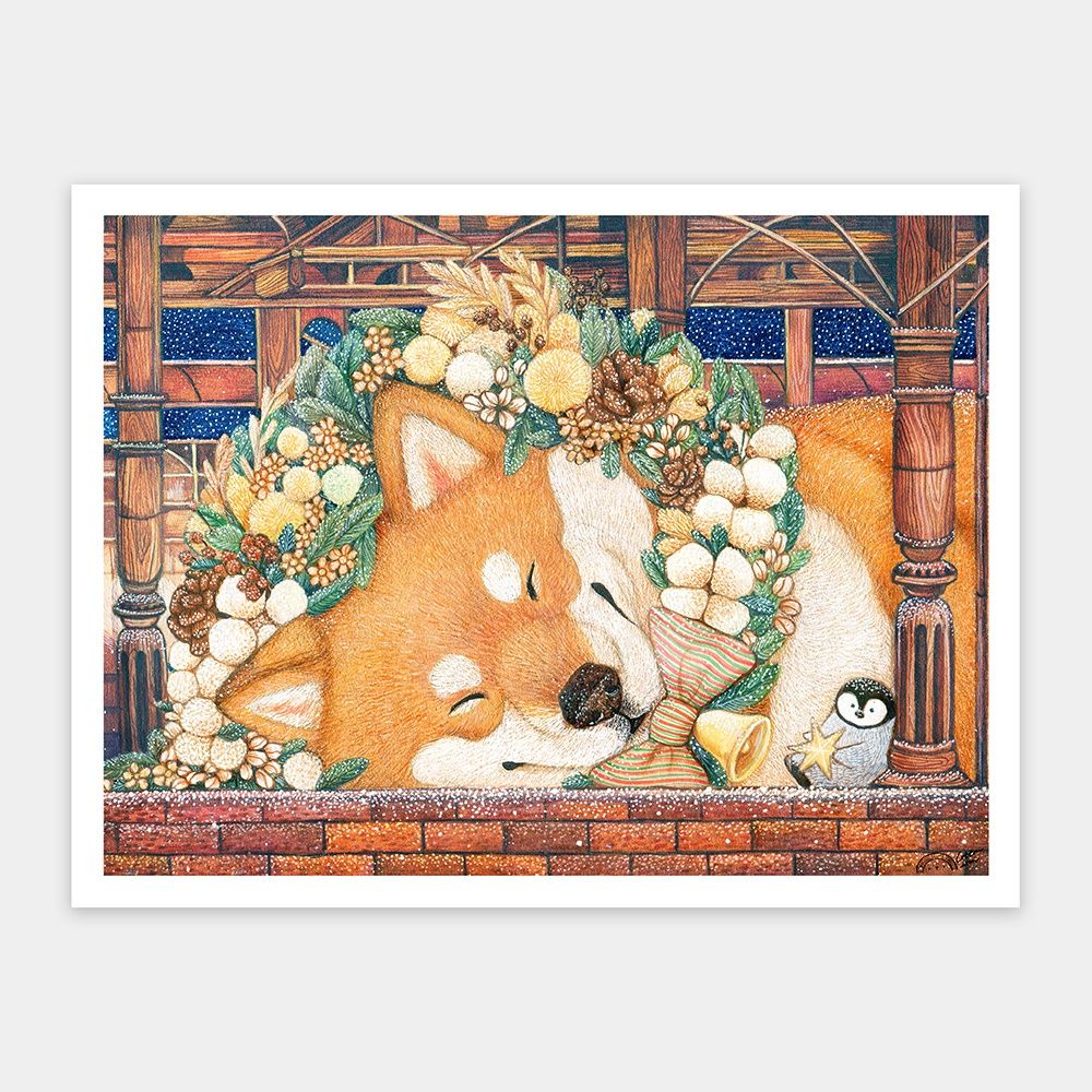 Pintoo / 棉花獅 - 晚安，柴犬 / 1200片拼圖