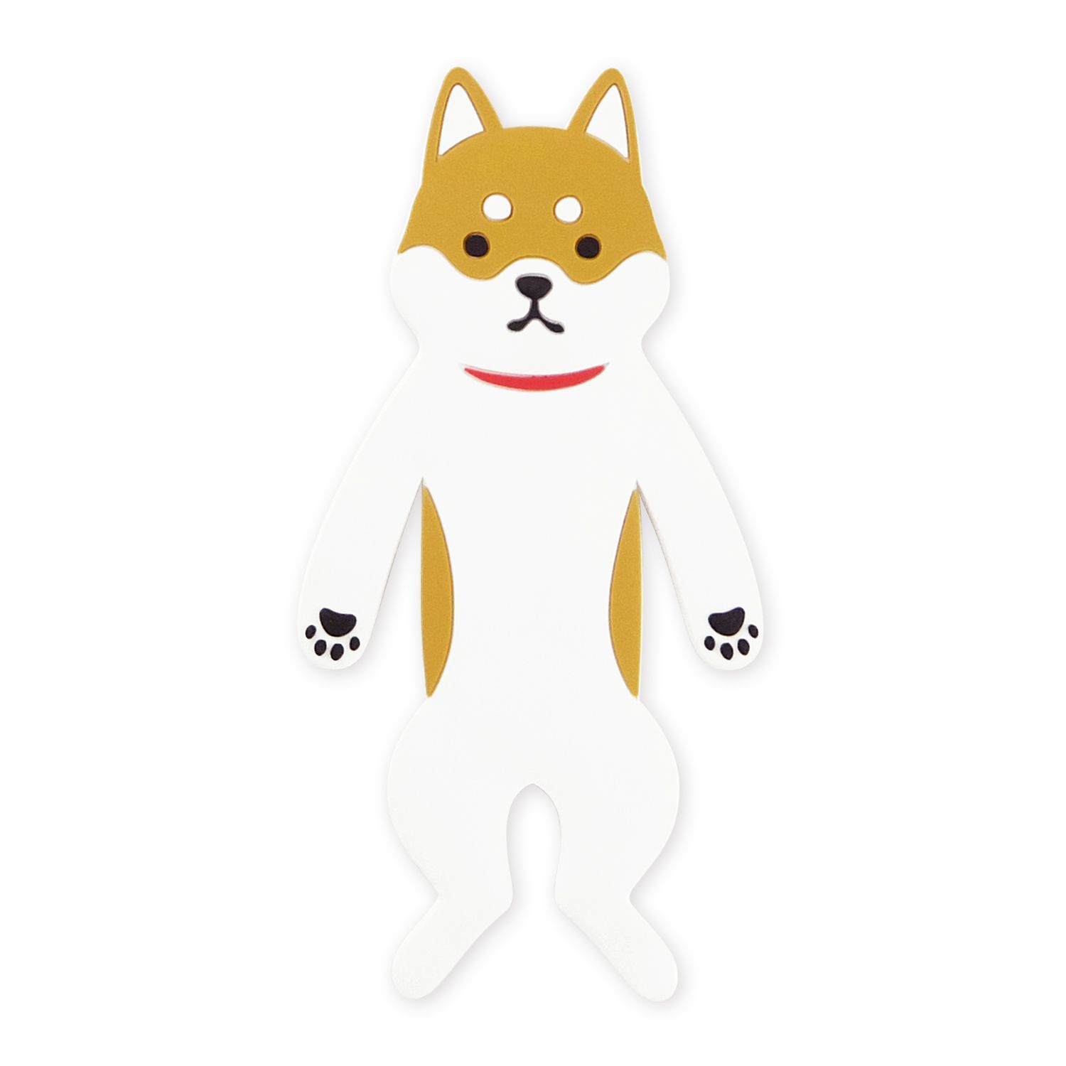 日本 TOYO CASE 無痕壁貼折手手腳交掛勾/ 05 Shiba Dog