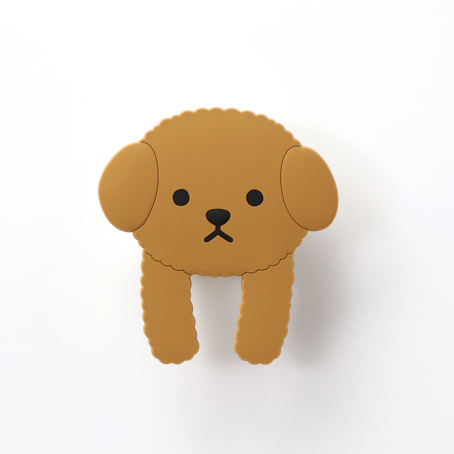 日本 TOYO CASE 無痕壁貼折手手掛勾附口袋/ 04 Toy Poodle
