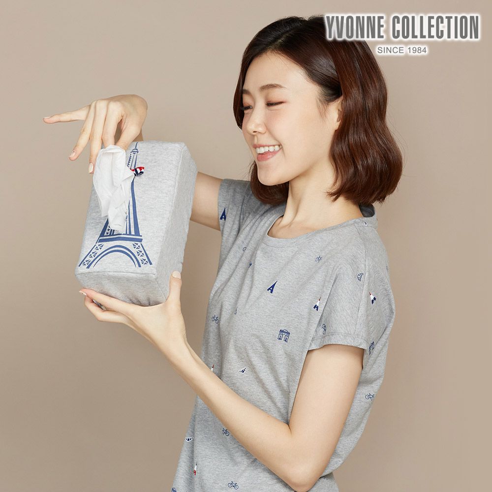 YVONNE COLLECTION巴黎鐵塔面紙套-寧靜灰