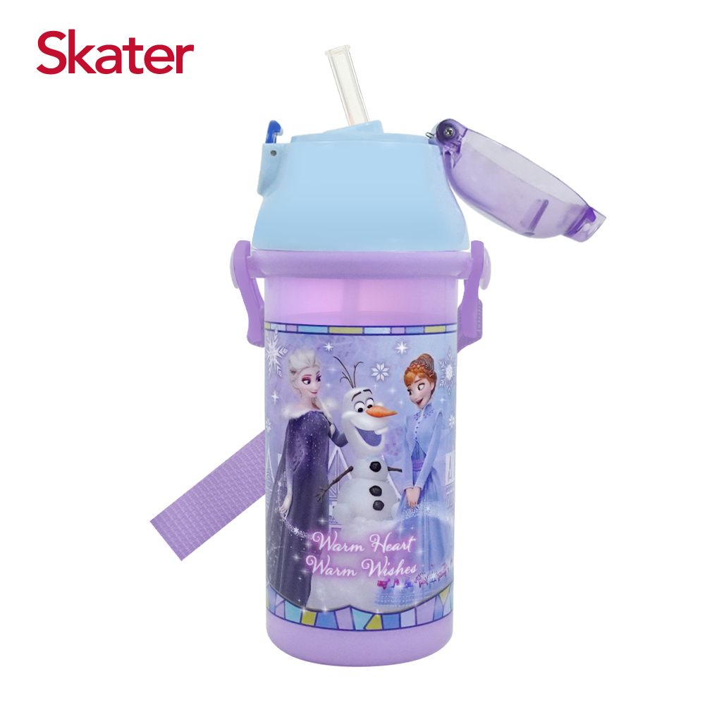 Skater吸管銀離子水壺/ 480ml/ 冰雪奇緣ADV