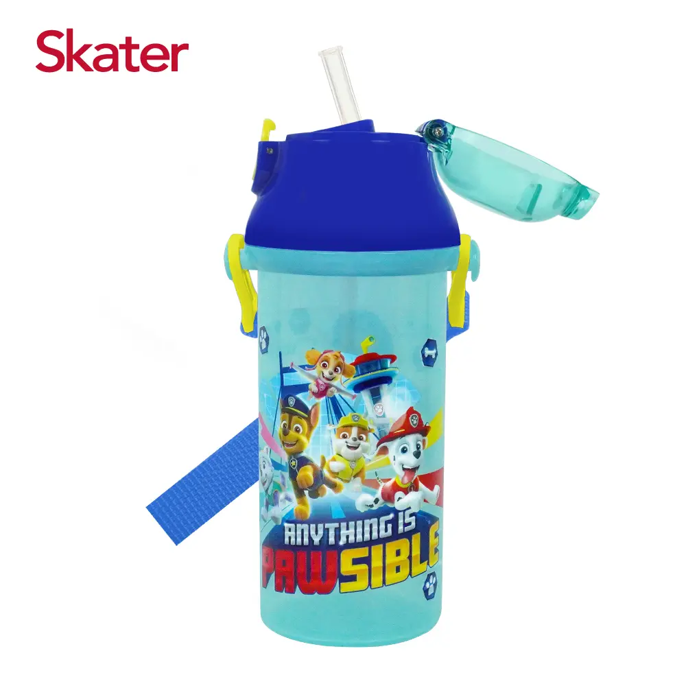 Skater吸管銀離子水壺/ 480ml/ 汪汪隊立大功