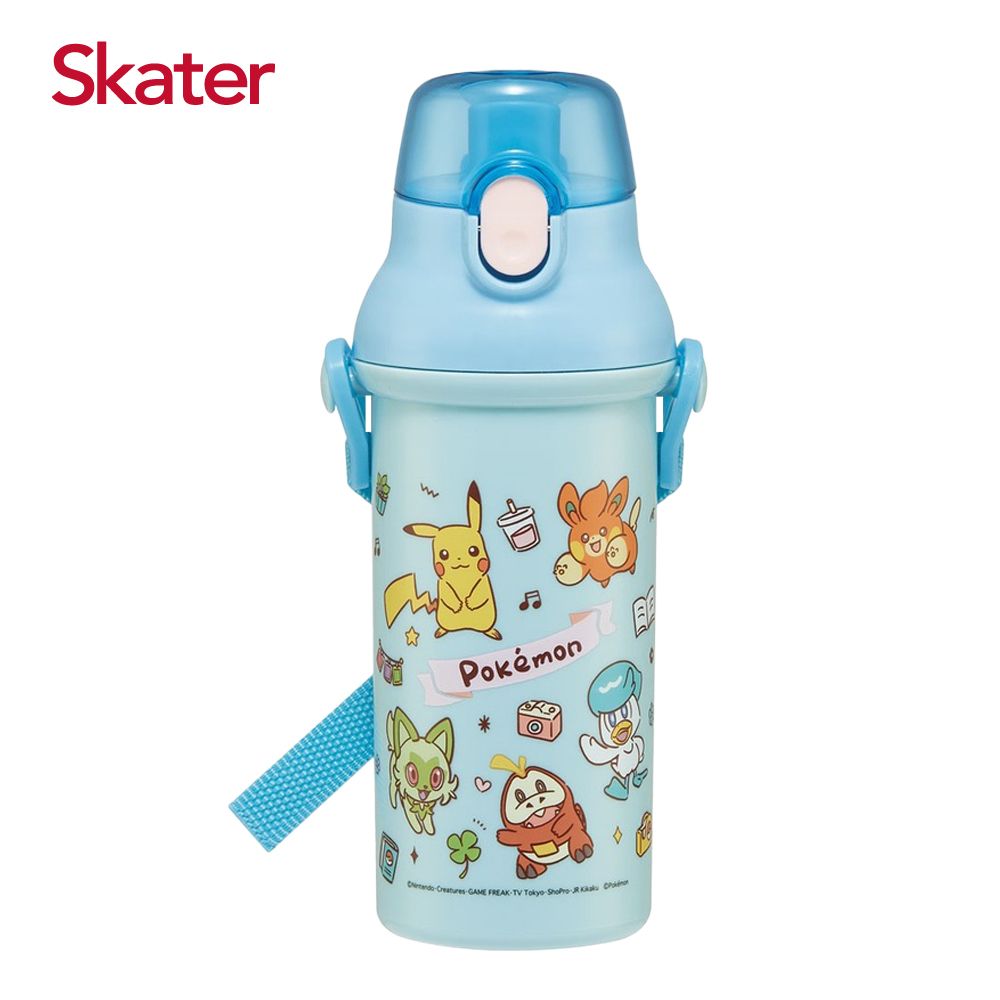 Skater銀離子直飲水壺/ 480ml/ 寶可夢帕底亞藍