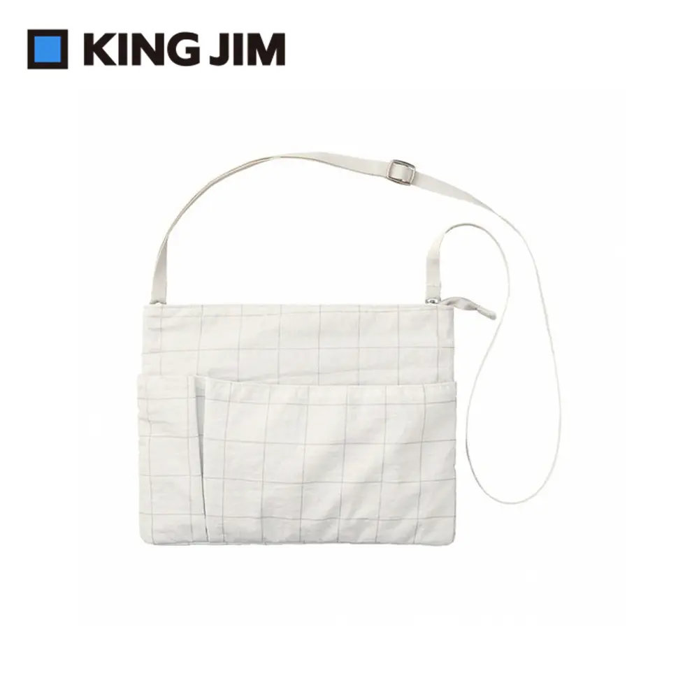 KING JIM EMILy隨身攜帶小包/ A5/ 白色/ EY5611-W