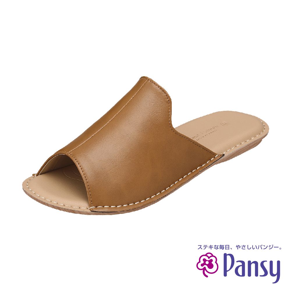 PANSY 大地色女室內拖鞋 (9224)/ 駝色/ L