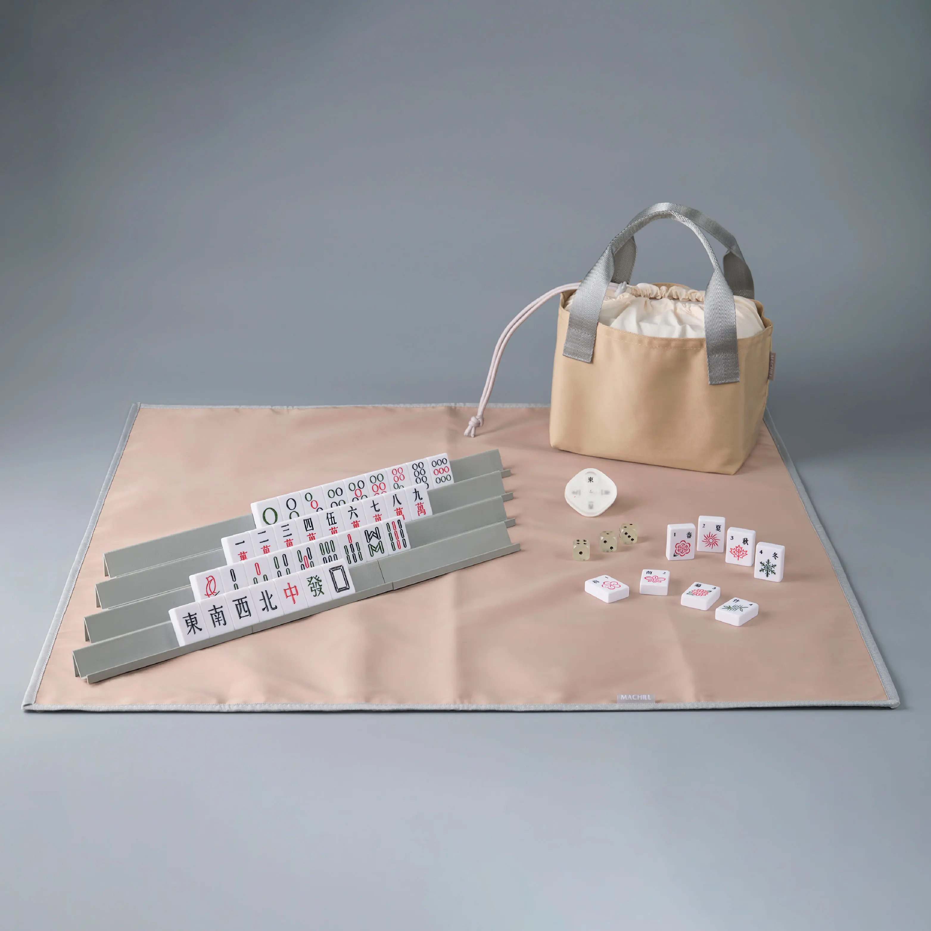 馬丘MACHILL TOGO麻將外帶組/ 奶茶棕